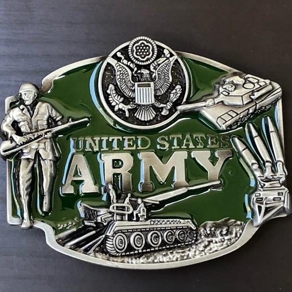 Other - Army military belt buckle removable cowboy men